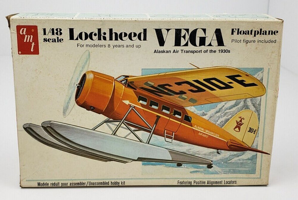 RESALE SHOP - vintage AMT Lockheed Vega Float Plane Alaskan Air Transport of the 1930's 1:48