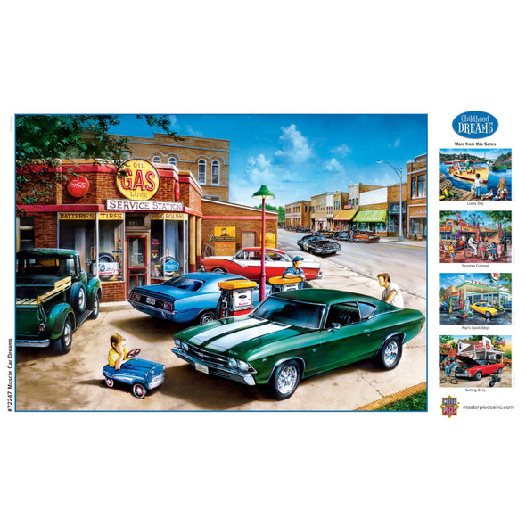 OakridgeStores.com | MASTERPIECES - Childhood Dreams - Muscle Car Dreams 1000 Piece Jigsaw Puzzle (72247) 705988722479