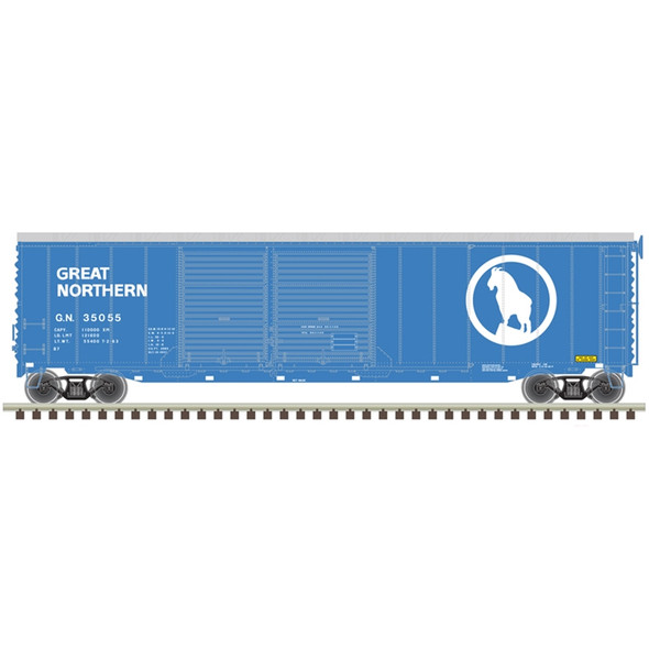 OakridgeStores.com | ATLAS - HO 50' POSTWAR DOUBLE DOOR BOX CAR GREAT NORTHERN #35055 - ( 20006579 )