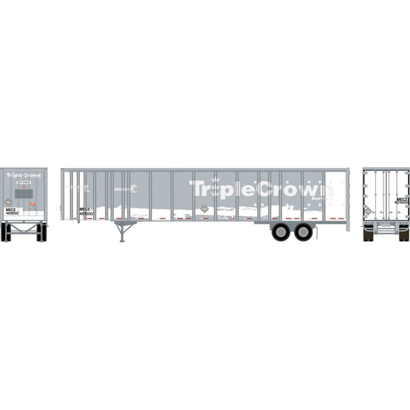 OakridgeStores.com | ATHEARN - HO 53' Wabash Plate Trailer, MECZ #461650 - (72821) 797534728219