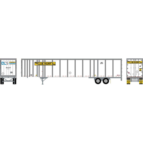 OakridgeStores.com | ATHEARN - HO 53' Wabash Plate Trailer, JBHZ #36747 - (72823) 797534728233