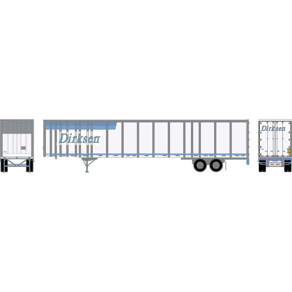 OakridgeStores.com | ATHEARN - HO 53' Wabash Plate Trailer, Dirksen #57040 - (72830) 797534728301