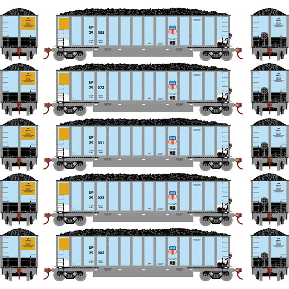 OakridgeStores.com | ATHEARN - HO Bethgon Coalporter with Load, UP #2 (5) - (81605) 797534816053