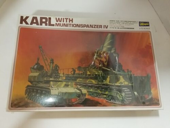 RESALE SHOP - Hasegawa 1:72 #MB-033:1700 Karl with Munitionspanzer IV - N/S RESALE SHOP - Hasegawa 1:72 #MB-033:1700 Karl with Munitionspanzer IV - N/S