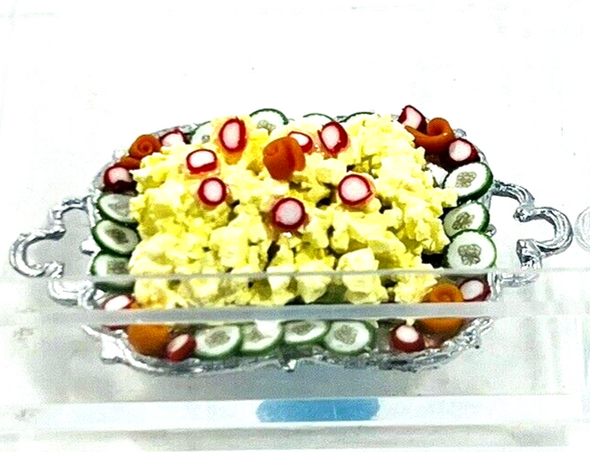 RESALE SHOP - Dollhouse 1:12 Miniature Potato Salad Party Tray - NEW