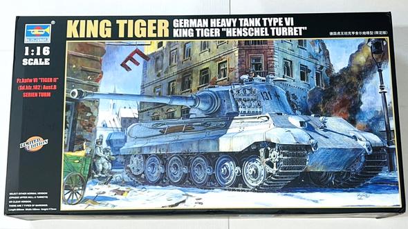 RESALE SHOP - Trumpeter 1:16 King Tiger German Heavy Tank #00906 Limited Edition - New