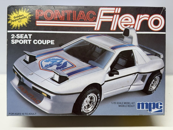 RESALE SHOP - Vintage MPC Ertl Pontiac Fiero 2 Seat Sport Coupe Model Kit 1:25