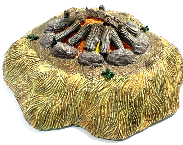 RESALE SHOP - Lefton Dollhouse 1:12  Fire Pit. Tested And Lights Up - preowned