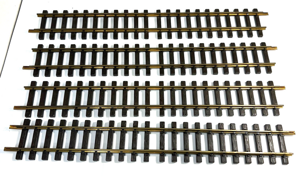 RESALE SHOP - 24" Long G Scale LGB straight Tracks #10600 (lot of 4) - preowned