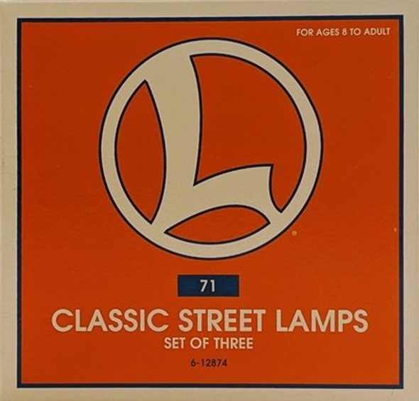 RESALE SHOP - Lionel Classic Street Lamps - Set of Three - #6-12874 - NOB