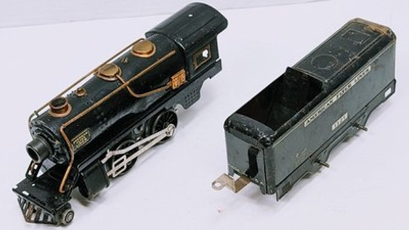 RESALE SHOP - Lot of 4 American Flyer Steam Loco / Freight Cars - Preowned