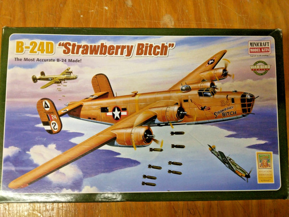 RESALE SHOP - Minicraft 1/72 Scale B-24D "Strawberry B*tch" Model Kit 11639