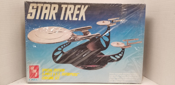 RESALE SHOP - AMT/ERTL Star Trek Special Edition 3-Piece U.S.S Enterprise Chrome Set 6005