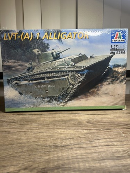 RESALE SHOP - Italeri LVT-(A) 1 Alligator WWII U.S. Amphibious Tank 1/35 Model KiT #6384