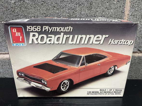 RESALE SHOP - AMT ERTL #6515 1968 Plymouth Roadrunner Hardtop 1/25 Build 1of 2 Ways