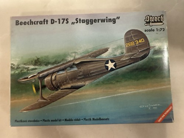 RESALE SHOP - Sword Beechcraft D-17S �Staggerwing� Model Kit 1:72 Scale #72010