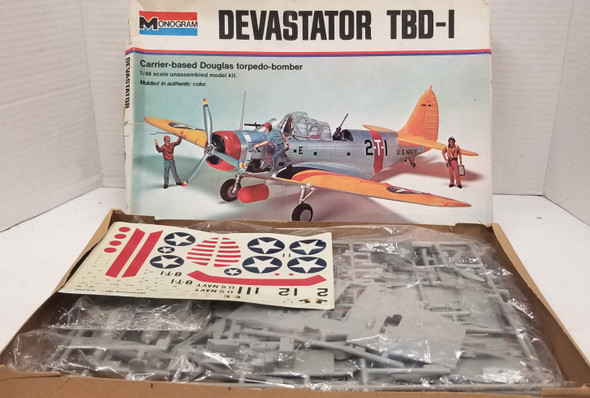 RESALE SHOP - Monogram 1/48 Devastor TBD-1 Carrier-based Douglas torpedo-bomber 7575