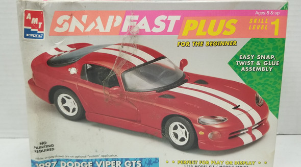 RESALE SHOP - AMT/ERTL 1/25 Snap Fast Plus 1997 Dodge Viper GTS 8394