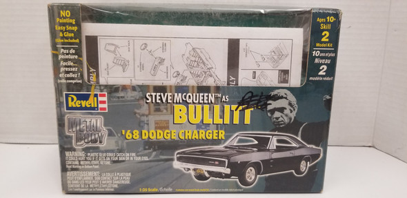 RESALE SHOP - Revell 1/25 Steve McQueen as Bullitt '68 Dodge Charger #85-1514