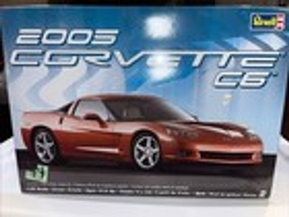 RESALE SHOP - Revell #85-2840 2005 Corvette C6 ,1/25 Scale Plastic Model Kit Skill 2