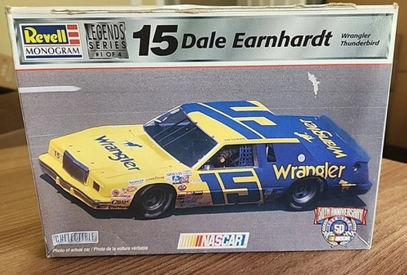 RESALE SHOP - Revell #85-3150 Dale Earnhardt 15 Wrangler Thunderbird 1:24 NASCAR Legend