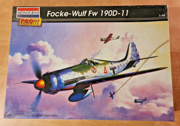 RESALE SHOP - Monogram 1:48 Pro Modeller Focke Wulf Fw 190D-11 Plastic Model Kit #85-5969
