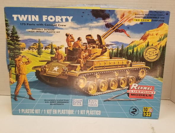 RESALE SHOP - Renwal Models 1/32 Twin Forty 175 parts with Combat Crew #85-7822