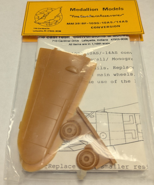 RESALE SHOP - Medallion Models #MM38: BF-109G-10AS/14AS Conversion 1/48
