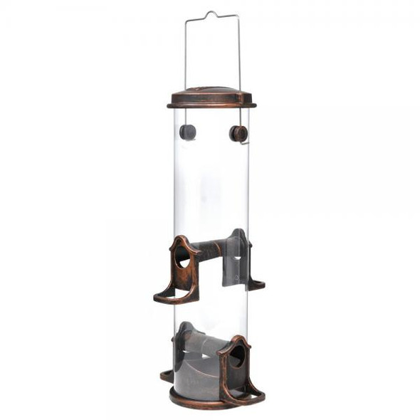 OakridgeStores.com | Backyard Essentials - Standard Seed Tube Feeder - Antique Copper - Cardinal - BE178 645194779976