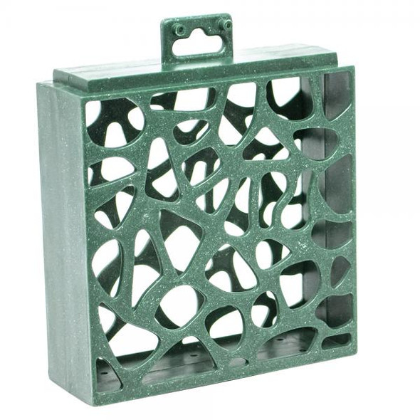 OakridgeStores.com | Backyard Essentials - Recycled Plastic Suet Cage Feeder - Green - For Clinging - BE212 645194780132