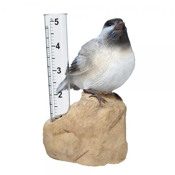 OakridgeStores.com | Gift Essentials - Chickadee Rain Gauge Statue - Garden Decor - GE414 645194085961