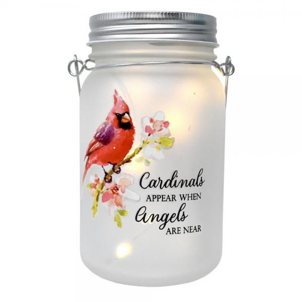 OakridgeStores.com | Gift Essentials - Cardinals Appear LED Jar - Illuminated Home Decor - GE429 645194086333