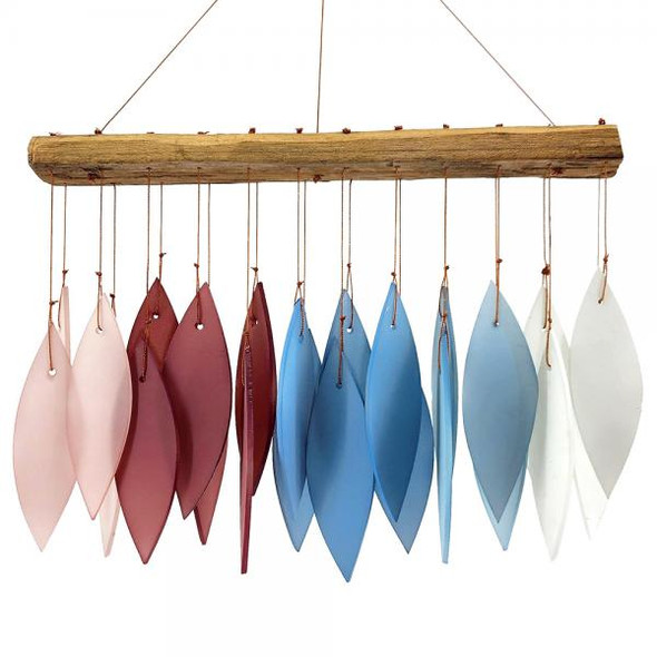 OakridgeStores.com | Gift Essentials - New England Harbor - Handcrafted Glass Chime for Garden - GEBLUEG174 645194022799