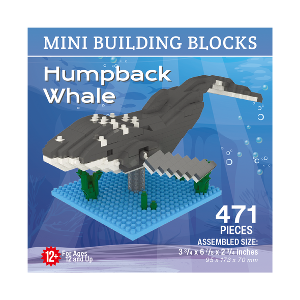 OakridgeStores.com | Impact Photographics - Humpback Whale Medium Building Blocks Set - for Teens and Adults - IMP47481 802285329094