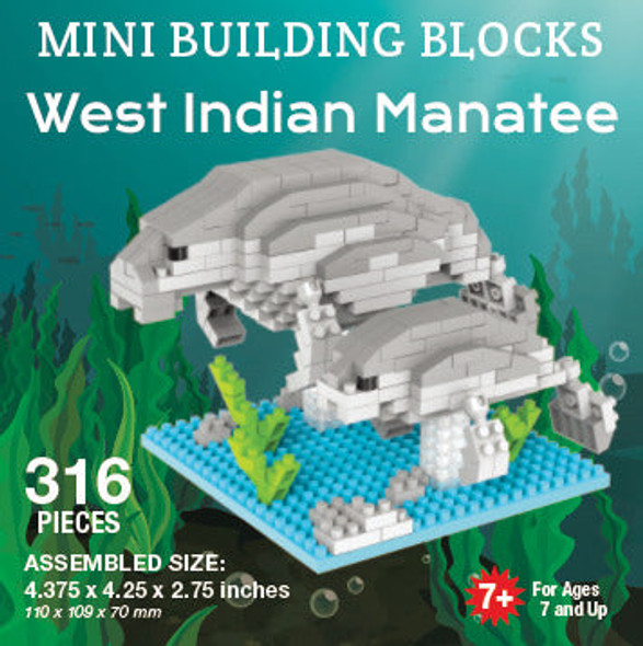 OakridgeStores.com | Impact Photographics - Manatee Mini Building Blocks Set - IMP83942 802285261714