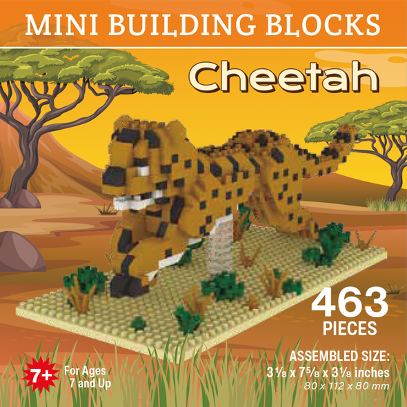 OakridgeStores.com | Impact Photographics - Cheetah Mini Building Blocks Set - for Teens and Adults - IMP92400 802285415964