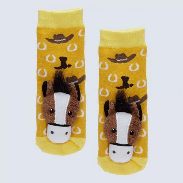 OakridgeStores.com | Messy Moose Socks - Horse Toddler Slipper Socks - MM27019 069202270192