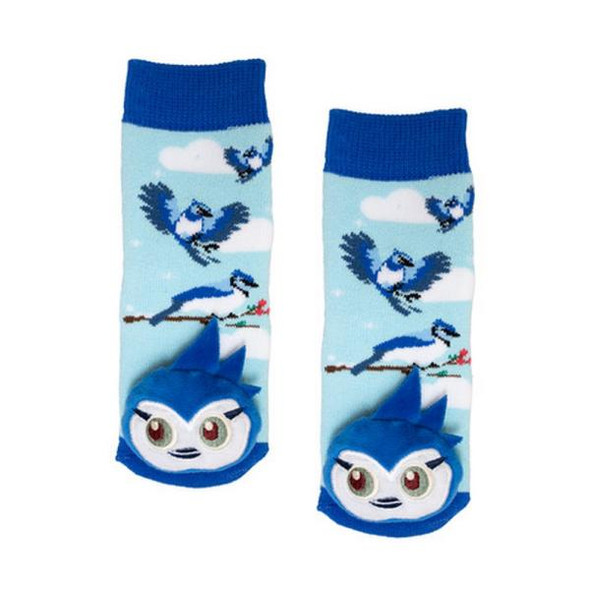 OakridgeStores.com | Messy Moose Socks - Blue Jay Toddler - Slipper Socks - MM27091 069202270918