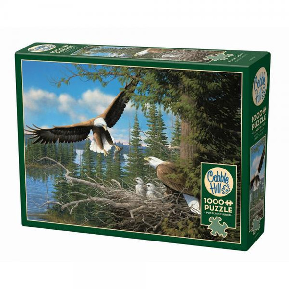 OakridgeStores.com | Cobble Hill - Nesting Eagles Puzzle - 1000 Piece Puzzle - OMP40173 625012401739