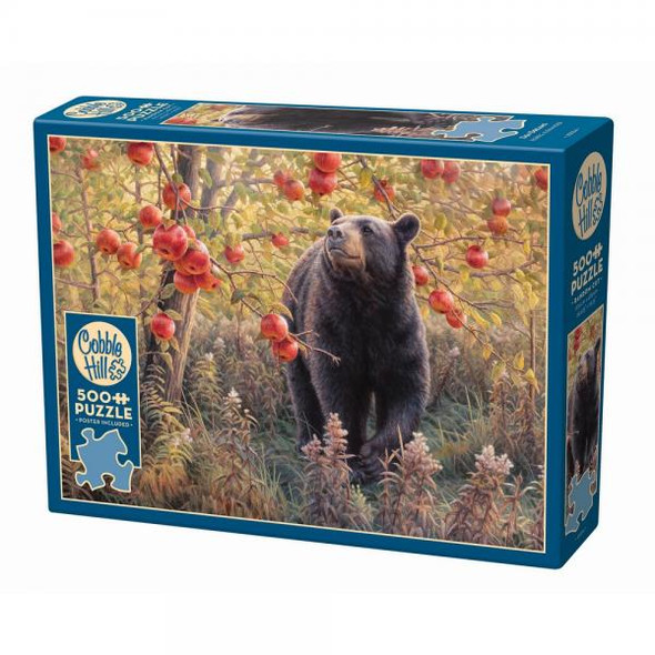 OakridgeStores.com | Cobble Hill - Den Dreams - Bear and Apples - 500 Piece Puzzle - OMP45054 625012450546