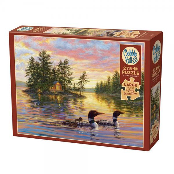 OakridgeStores.com | Cobble Hill - Tranquil Evening - Lake House Scene - 275 - OMP48007 625012480079
