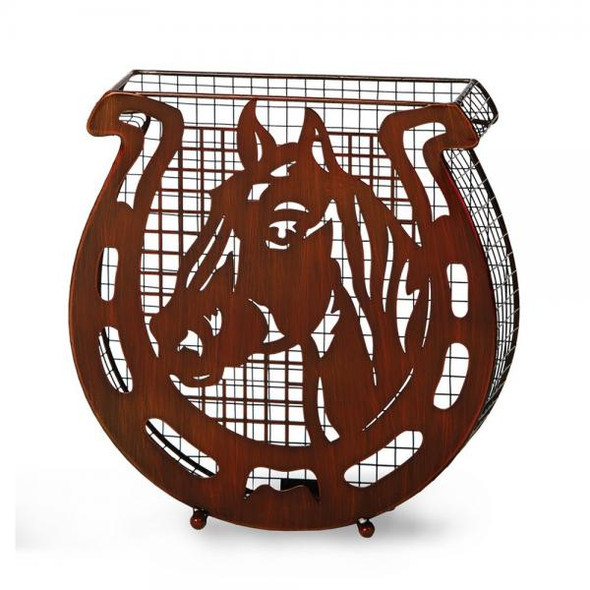 OakridgeStores.com | Oak and Olive - Cork Caddy Horse Shoe - Hand Sculpted Metal Wine Cork Collector - PSA-650HS 807348129482