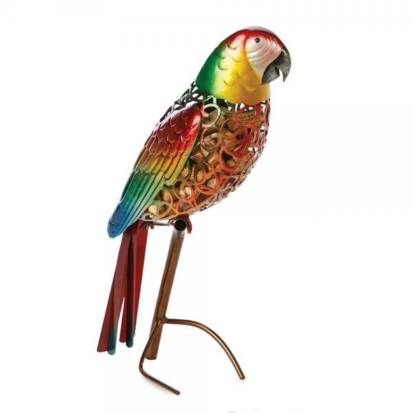 OakridgeStores.com | Oak and Olive - Cork Caddy Parrot - Hand-Sculpted Metalwork - PSA-650PT 807348129956
