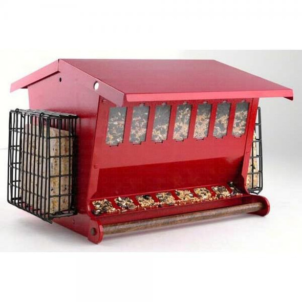 OakridgeStores.com | Heritage Farms - Seed N More Feeder - Double-Sided with Suet Baskets - 15lbs - WL23831 047977000961