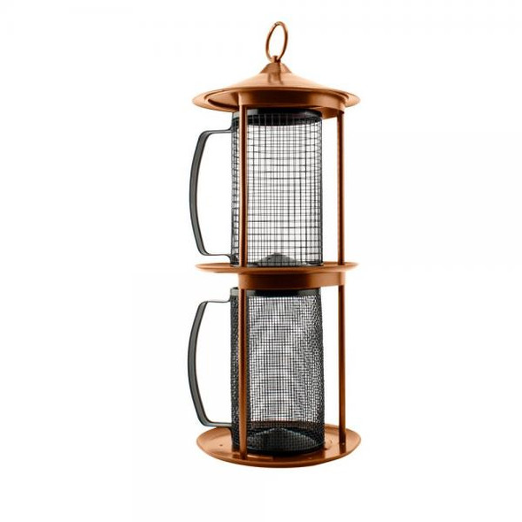 OakridgeStores.com | Woodlink - 2-Tier Metal Combo Hopper & Feeder - Copper Finish - For Clinging, - WL23964 093432239643 OakridgeStores.com | Woodlink - 2-Tier Metal Combo Hopper & Feeder - Copper Finish - For Clinging, - WL23964 093432239643