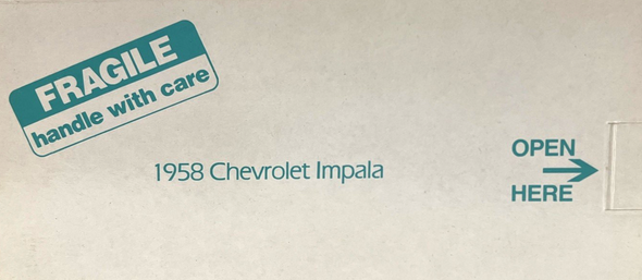 RESALE SHOP - Danbury Mint 1:24 1958 Chevrolet Impala  Turquoise - L/N