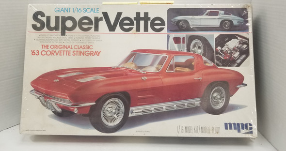 RESALE SHOP - MPC 1/16 SuperVette 63' Corvette Stingray #1-3056 - missing instructions