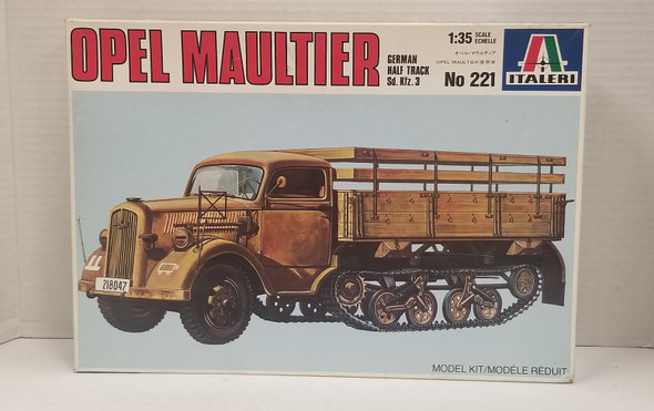RESALE SHOP - Italeri Opel Maultier 1/35 German Half Track Sd. Kfz. 3 #221 - no instructions