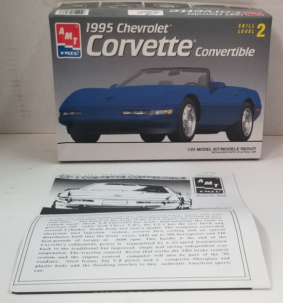 RESALE SHOP - AMT 1995 Chevrolet Corvette Convertible #6538 1/25 Skill 2
