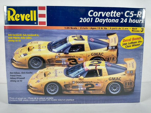RESALE SHOP - Revell Kit # 85-2376 Corvette C5-R 2001 Daytona 24 hours 1:25 Model
